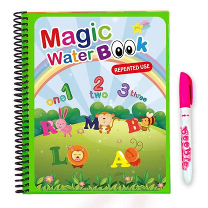 Magical Book Water Drawing Montessori Toys Reusable Coloring Book Magic Water Drawing Book Sensory Early Educational Toys for Kids